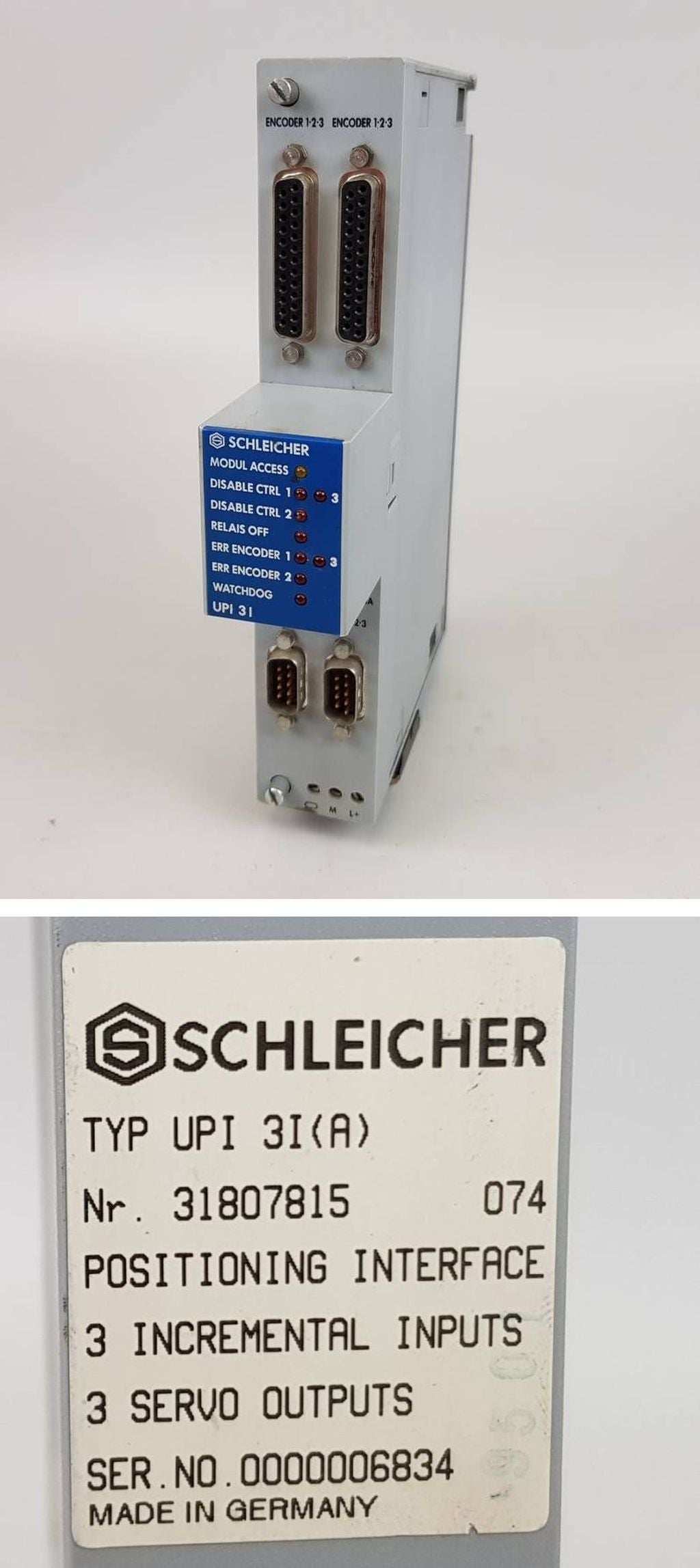 PP4576 Positionier Interface Schleicher UPI 3I (A)