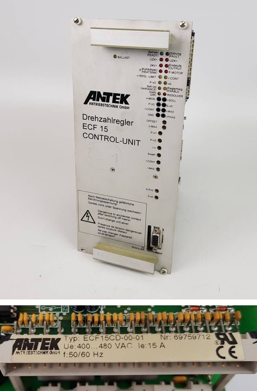 PP4612 Drehzahlregler Antek ECF 15 ECF15CD-00-01