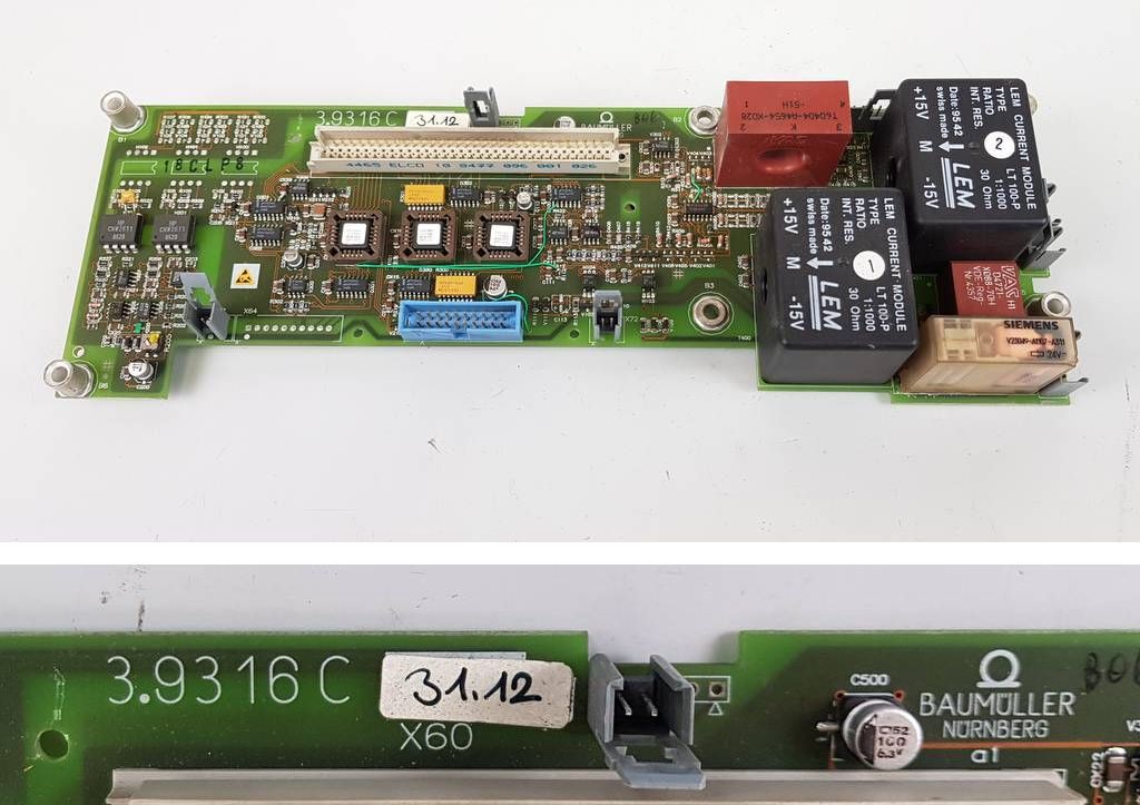 PP4628 Inverter board Baumüller 3.9316 C 31.12 aus BUS BKH BUM 62