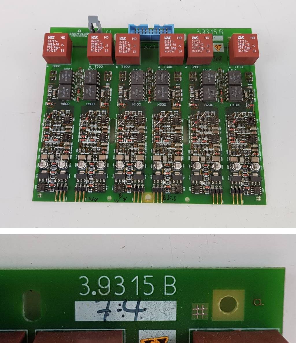 .PP4629 Inverter board Baumüller 3.9315 B 7.4 aus BUS BKH BUM