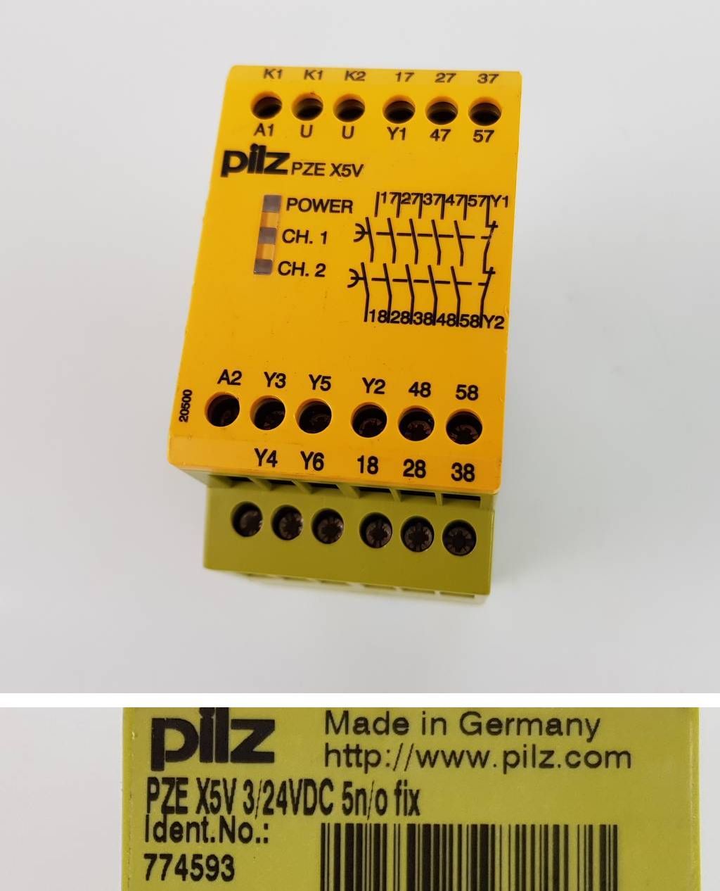 PP4968 Sicherheitsrelais Pilz PZE X5V 774593 24V DC