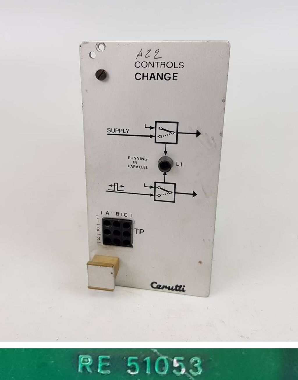 PP5175 Controls Change Cerutti RE 51053 RE35153