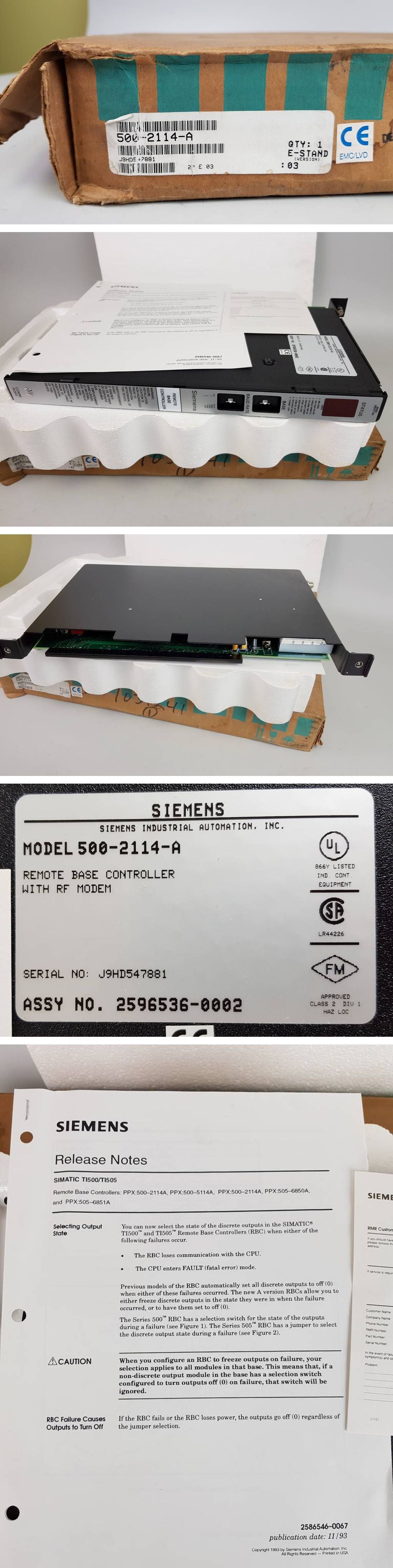 PP5303 Remote Base Controller Texas Instruments Siemens 500-2114-A ovp_2