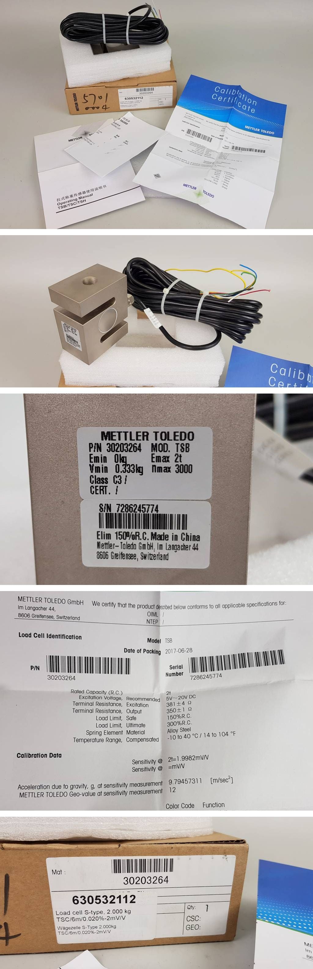 PP5442 Wägezelle Mettler Toledo TSB 2000kg_2