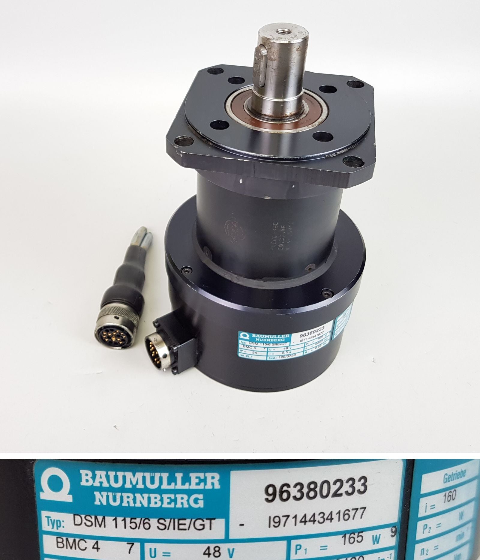 PP6039 Getriebmotor Baumüller DSM115/6 S/IE/GT BMC4 48V 15 U/min