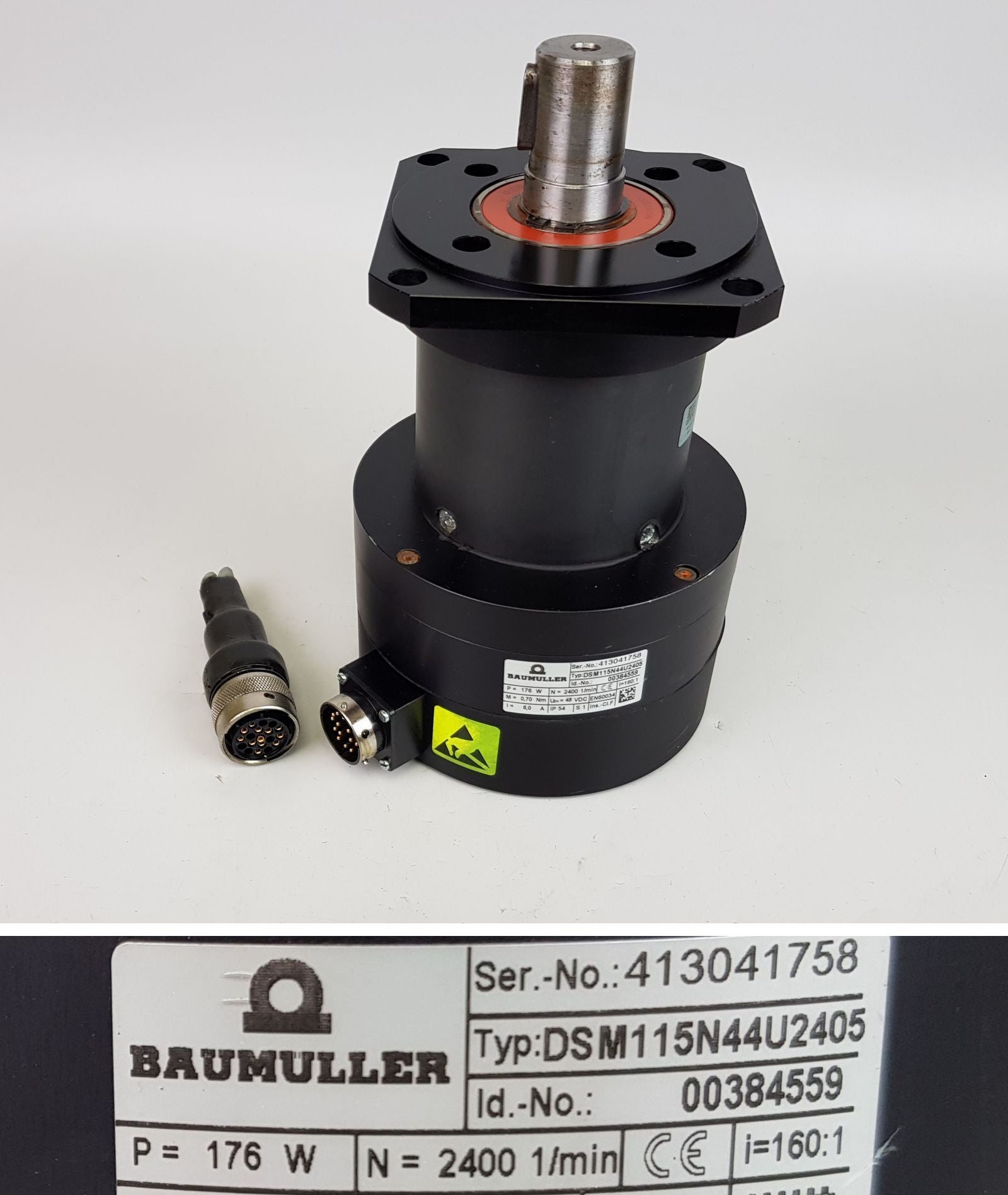 PP6040 Getriebmotor Baumüller DSM115N44U2405 48V DC 15 U/min