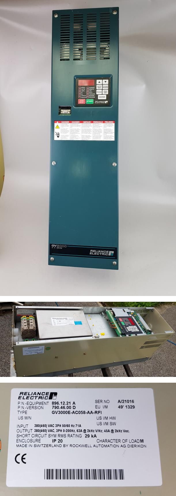 PP6164 Inverter Reliance Electric GV3000E-AC058-AA-DBU-RFI 790.46.00 D_2