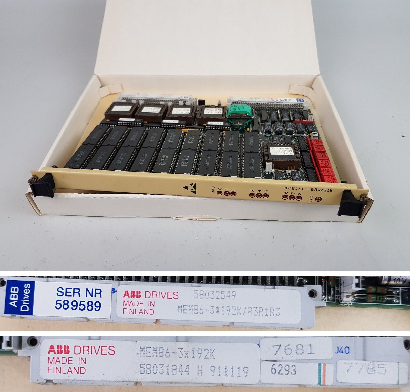 PP6458 ABB MEM86-3x192K R3R1R3 58032549 58031844