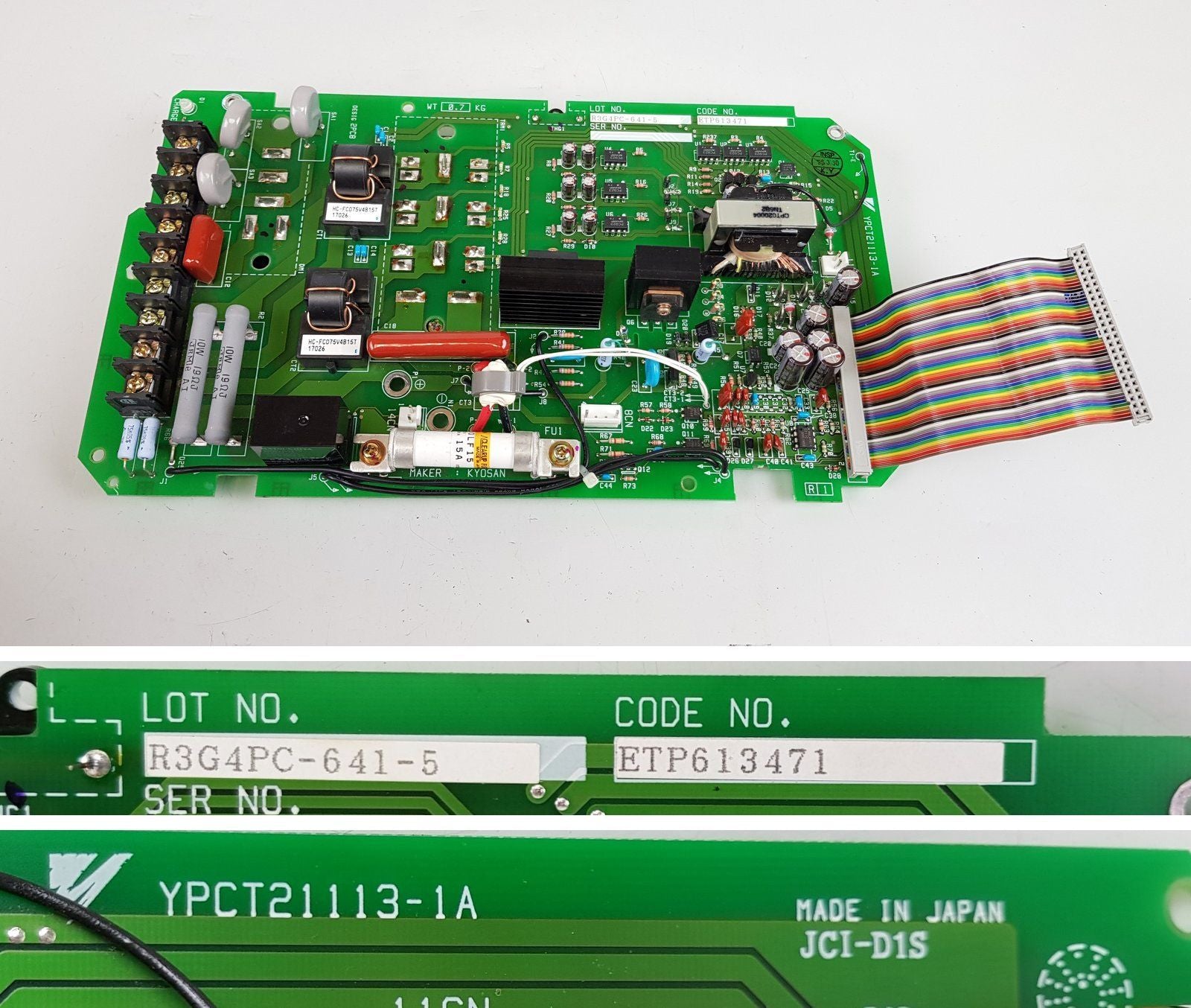 PP6571 Inverter board Yaskawa YPCT21113-1A JCI-D1S aus CIMR-G3A41P5