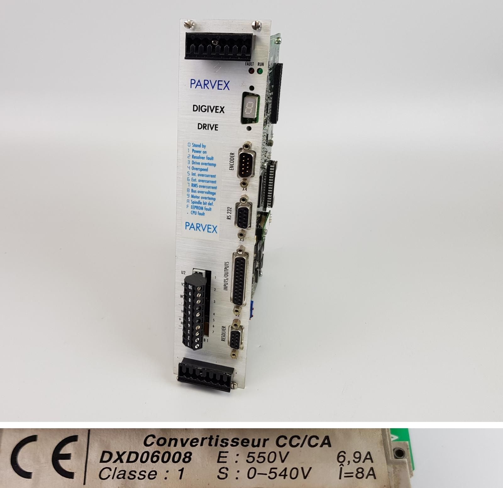 PP7378 Servoregler Parker Parvex DXD06008 SR6628B