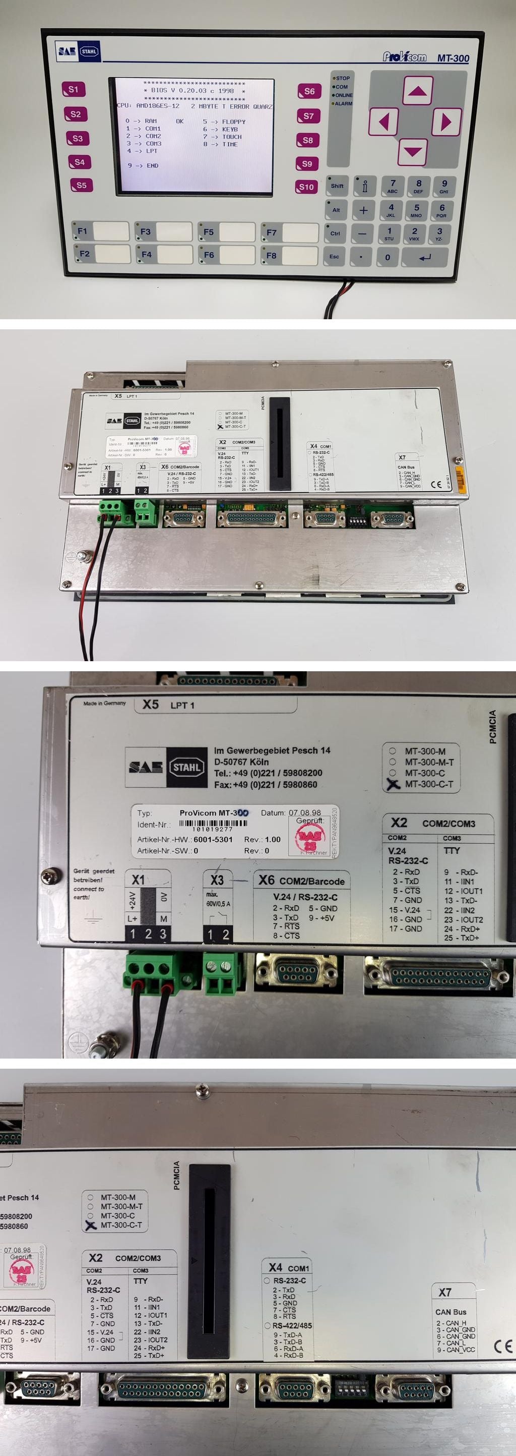 PP7420 Bedienpanel Stahl SAE Provicom MT-300-C-T_2