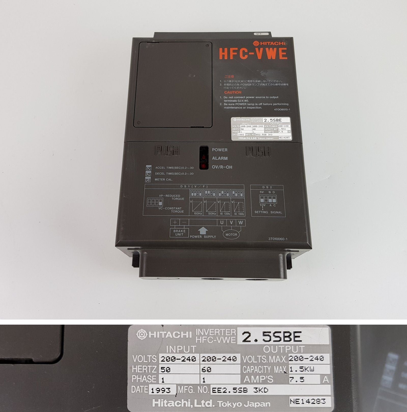 PP7529 Frequenzumrichter Hitachi HFC-VWE2.5SBE 1,5KW