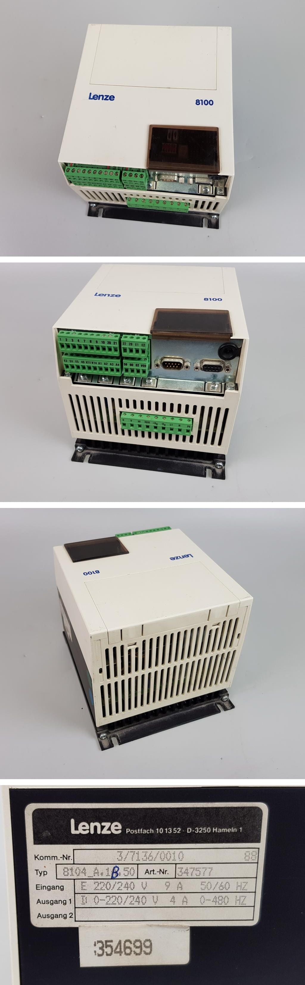 PP7555 Frequenzumrichter Lenze 8104_A.1B.50 8100 0-480Hz 4A_2