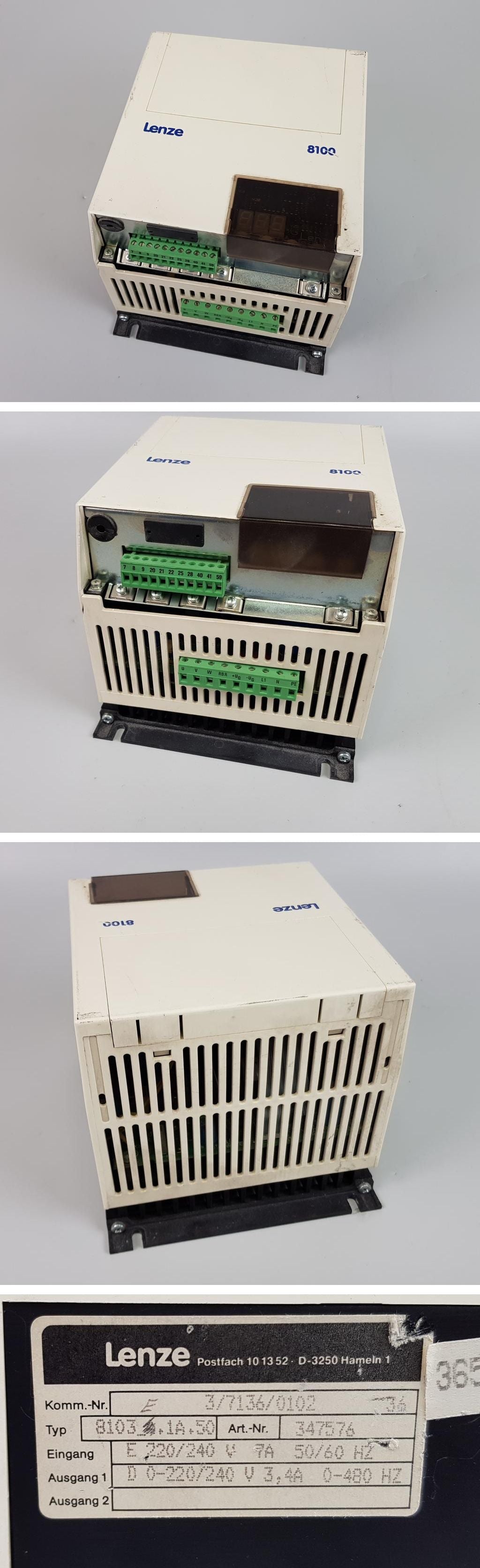 PP7556 Frequenzumrichter Lenze 8103_E.1A.50 8100 0-480Hz 3,4A_2