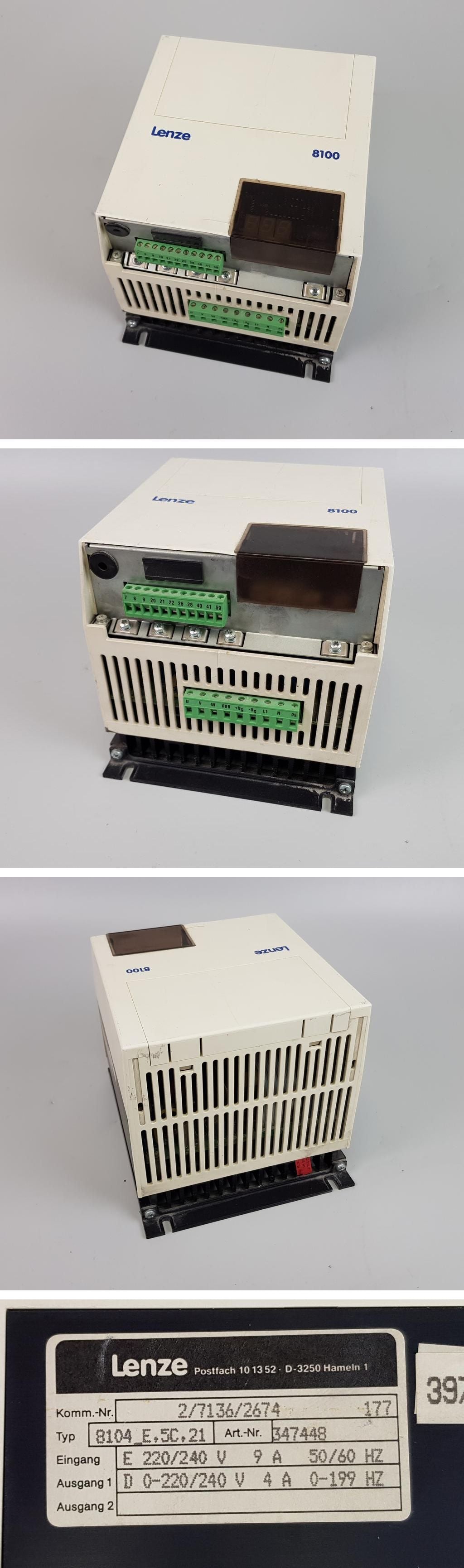 PP7557 Frequenzumrichter Lenze 8104_E.5C.21 8100 0-480Hz 4A_2