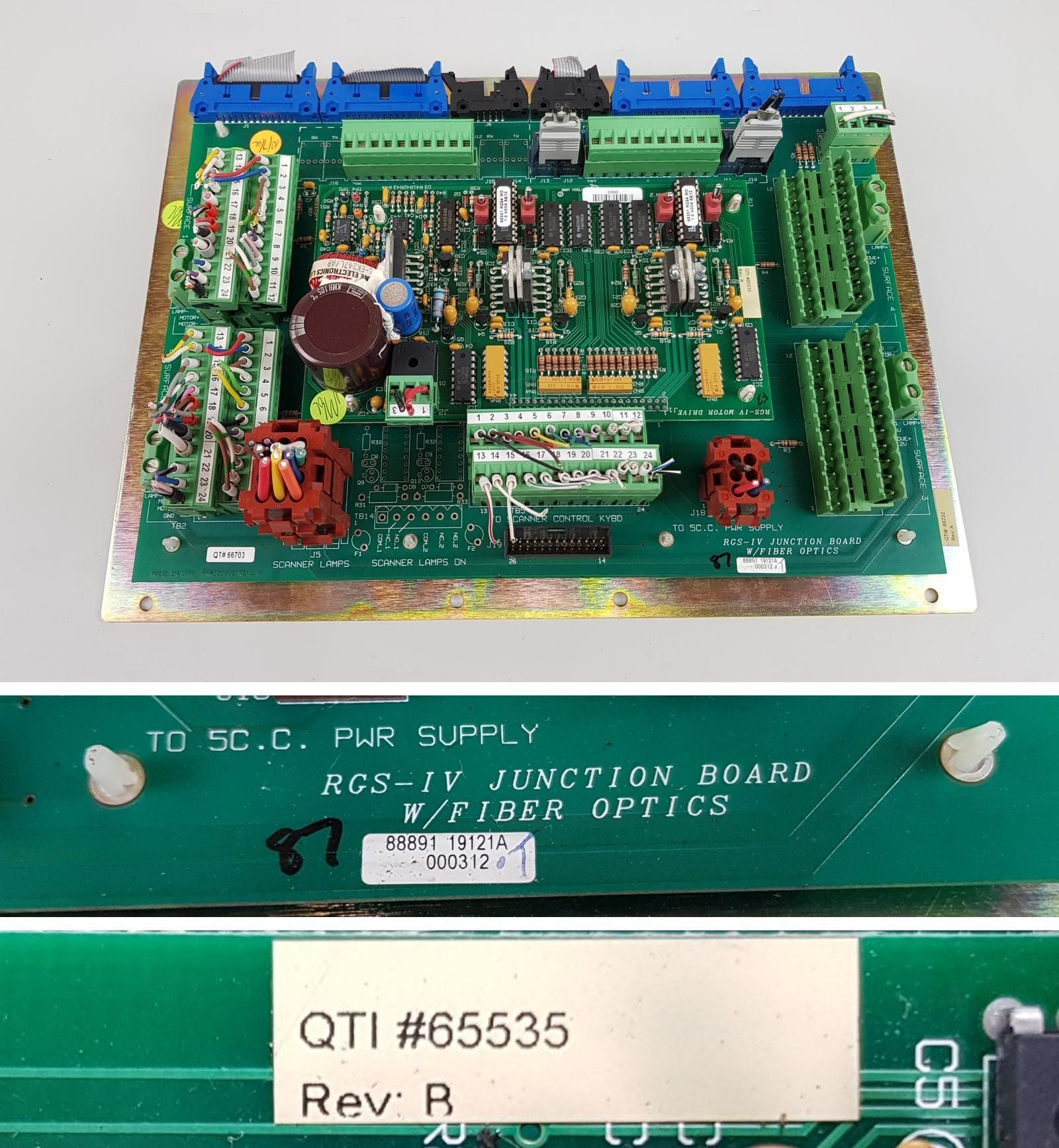 PP7649 RGS-IV Junction Board Quadtech 88891 65186 RGS-IV Motor Drive