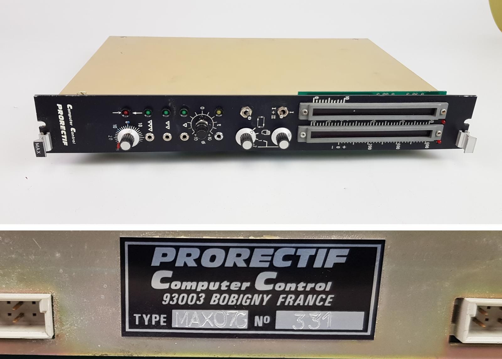 PP7778 Computer Control Prorectif MAX07G