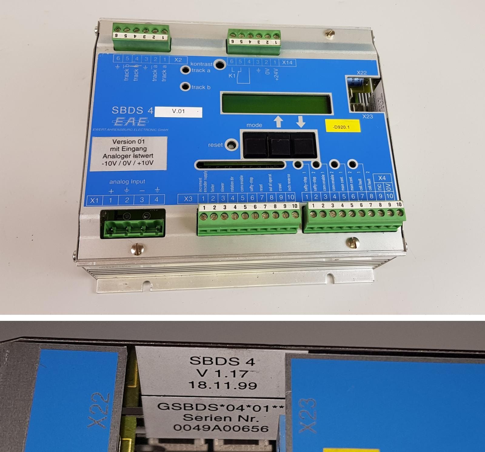 PP7842 Ewert Ahrensburg Electronic EAE SBDS 4 Version 1.17