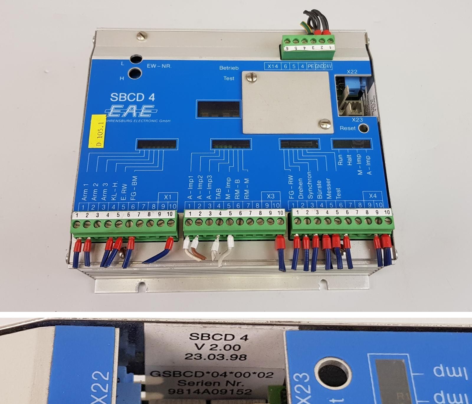 PP7847 Ewert Ahrensburg Electronic EAE SBCD 4 Version 2.00