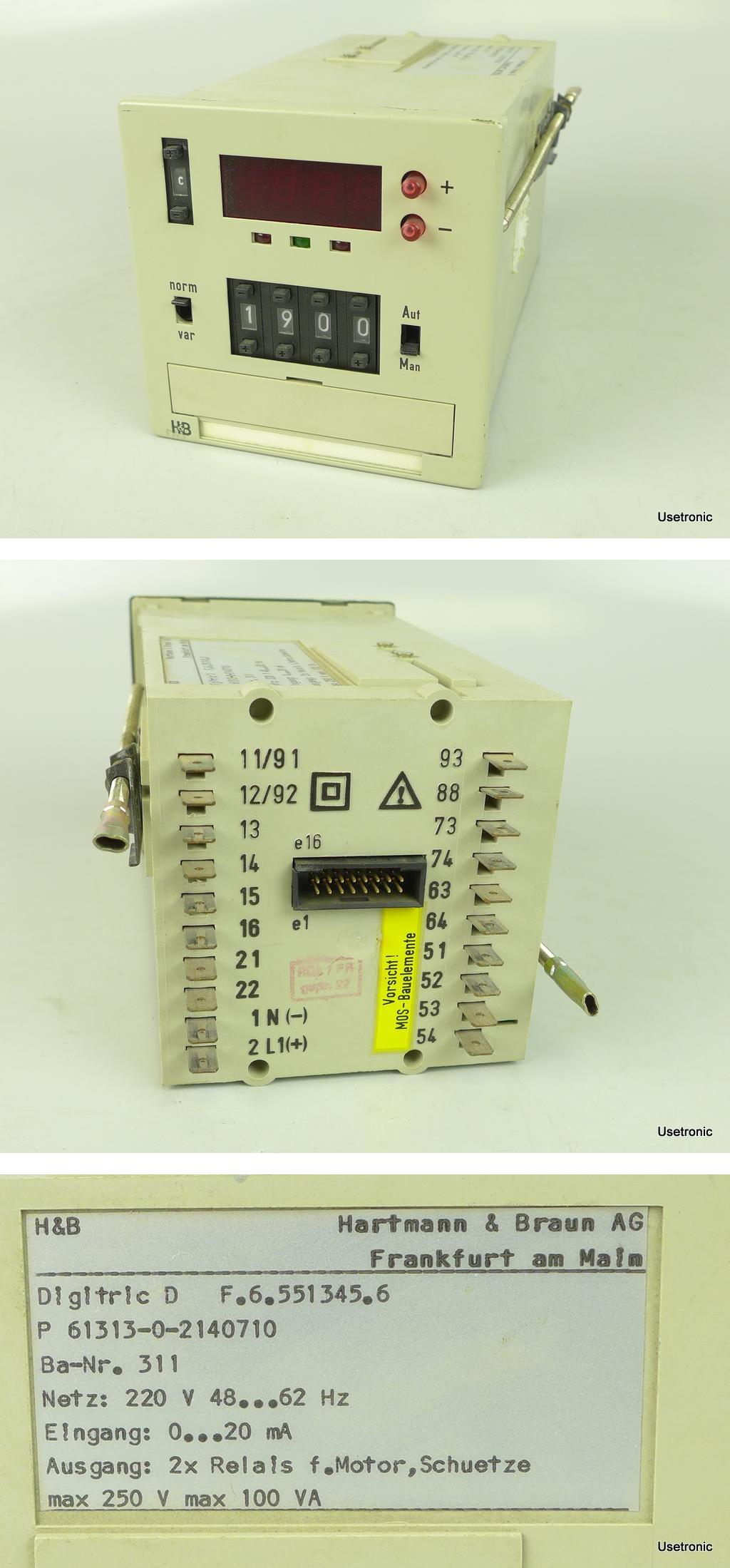 PP802 H&B Hartmann Braun Digitric D 61313-0-2140710_2
