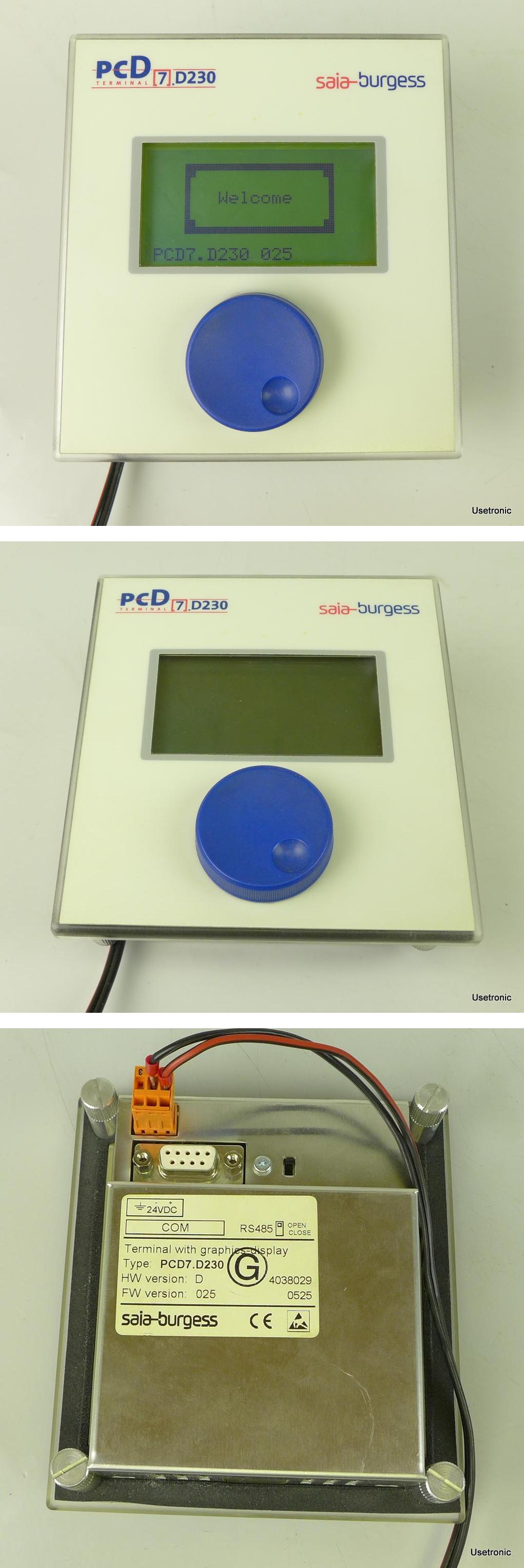 .PP846 Bedienpanel Panel Saia burgess PCD7.D230 Version D FW 025_2