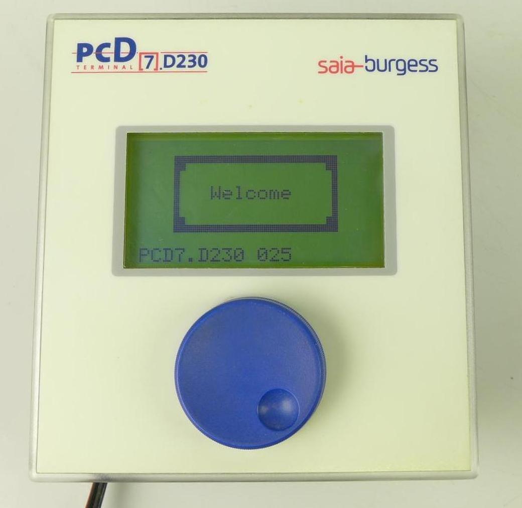 .PP846 Bedienpanel Panel Saia burgess PCD7.D230 Version D FW 025