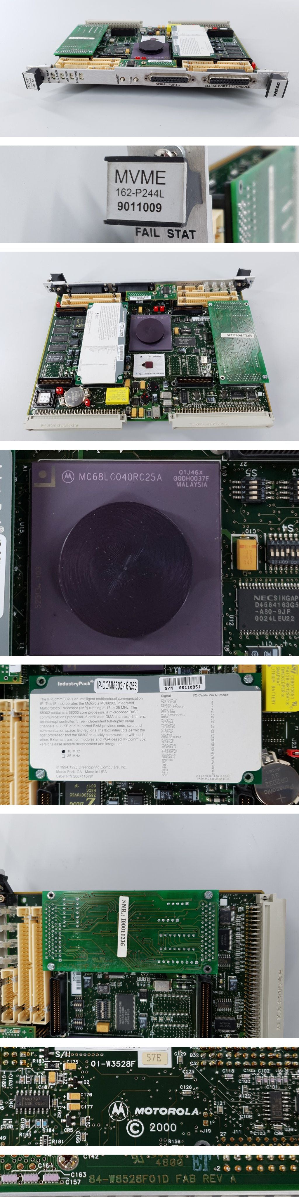 PP9209 Motorola 84-W8528F01D Wifag MVME 162-244L IP-COMM302-16-256_2