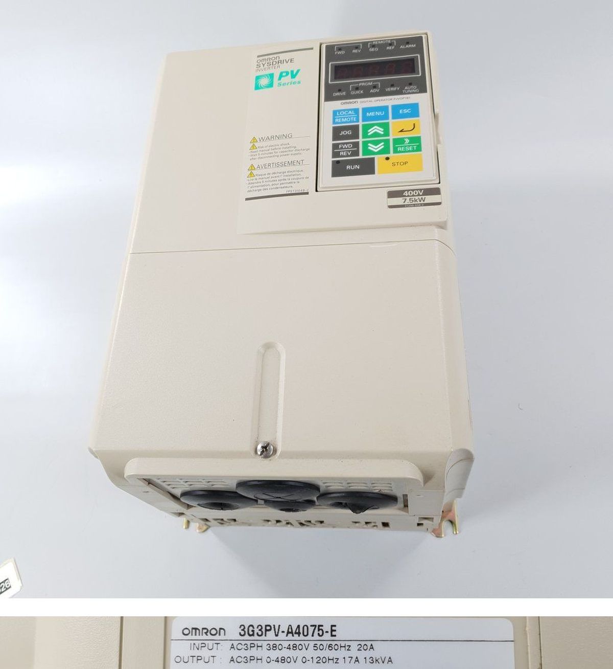 PP9326 Frequenzumrichter Omron 3G3PV-A4075-E 13kVA 17A