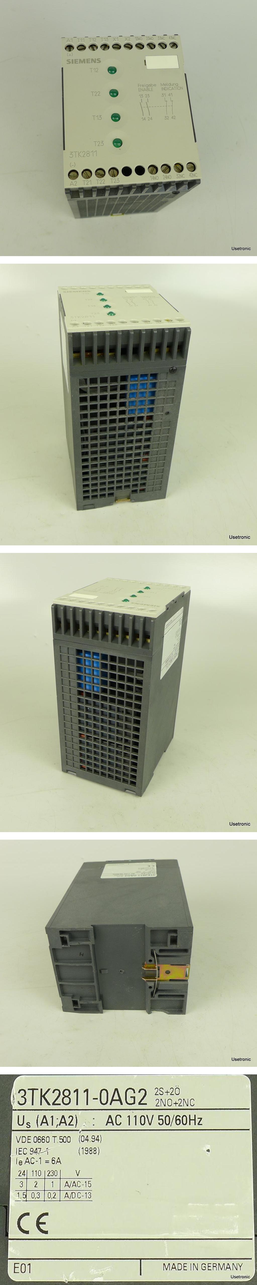 PP949 Sicherheitsrelais Siemens 3TK2811-0AG2 110V AC_2