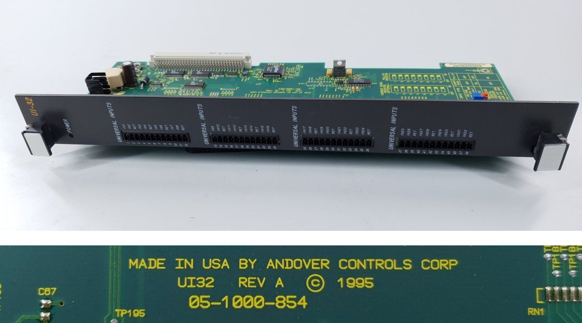 PP9553 Andover Controls UI32 05-1000-854 Rev A