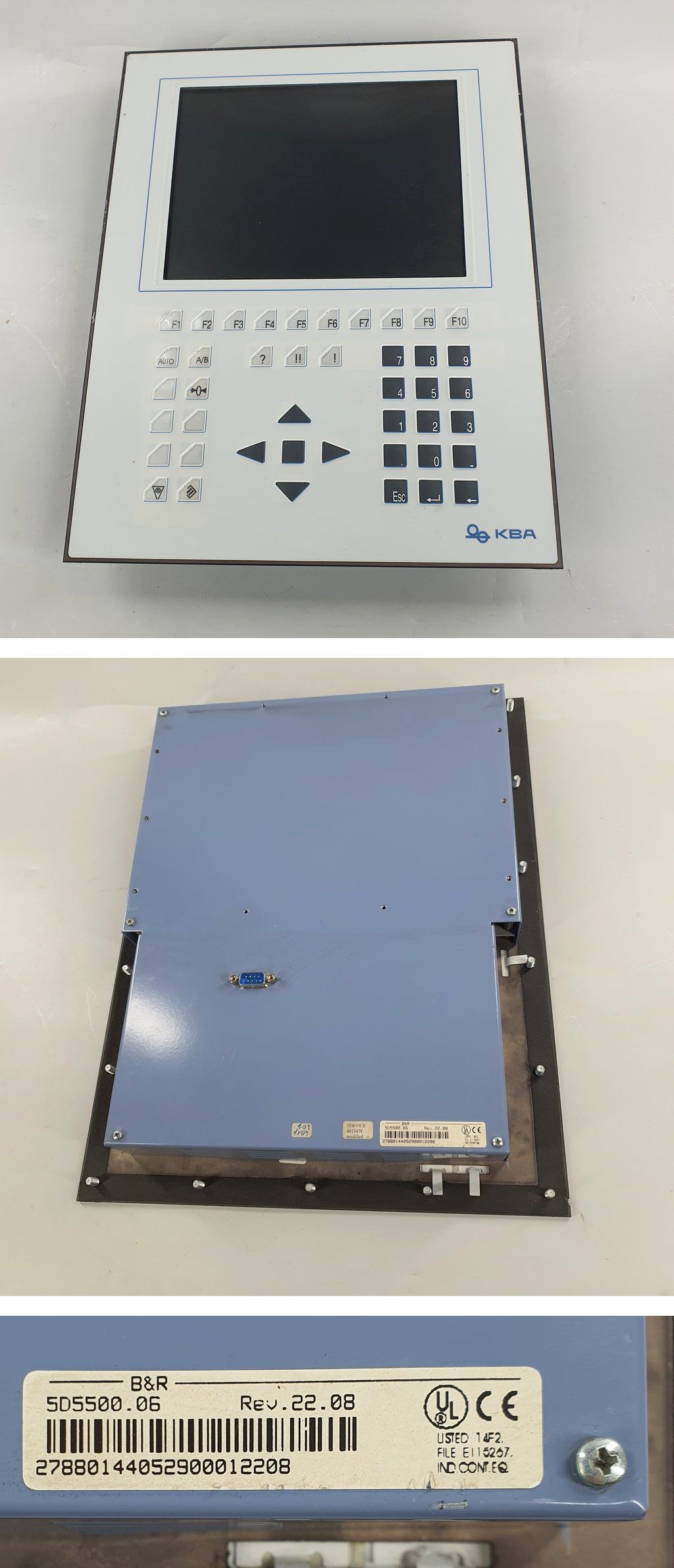 PP9974 KBA Bedienpanel B&R 5D5500.06 Rev 22.08_2