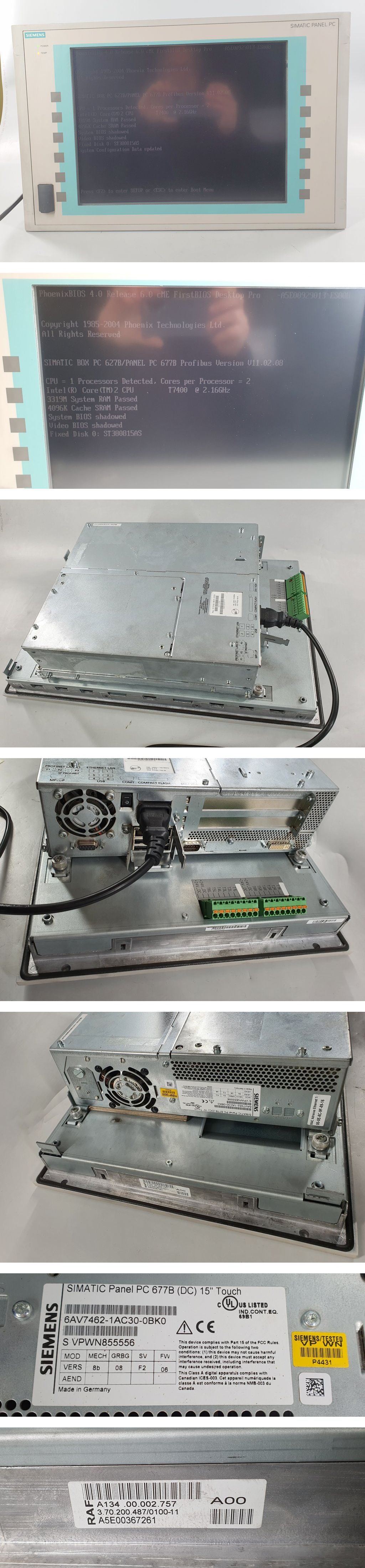 PQ1047 Panel PC 677B Siemens 6AV7462-1AC30-0BK0_2