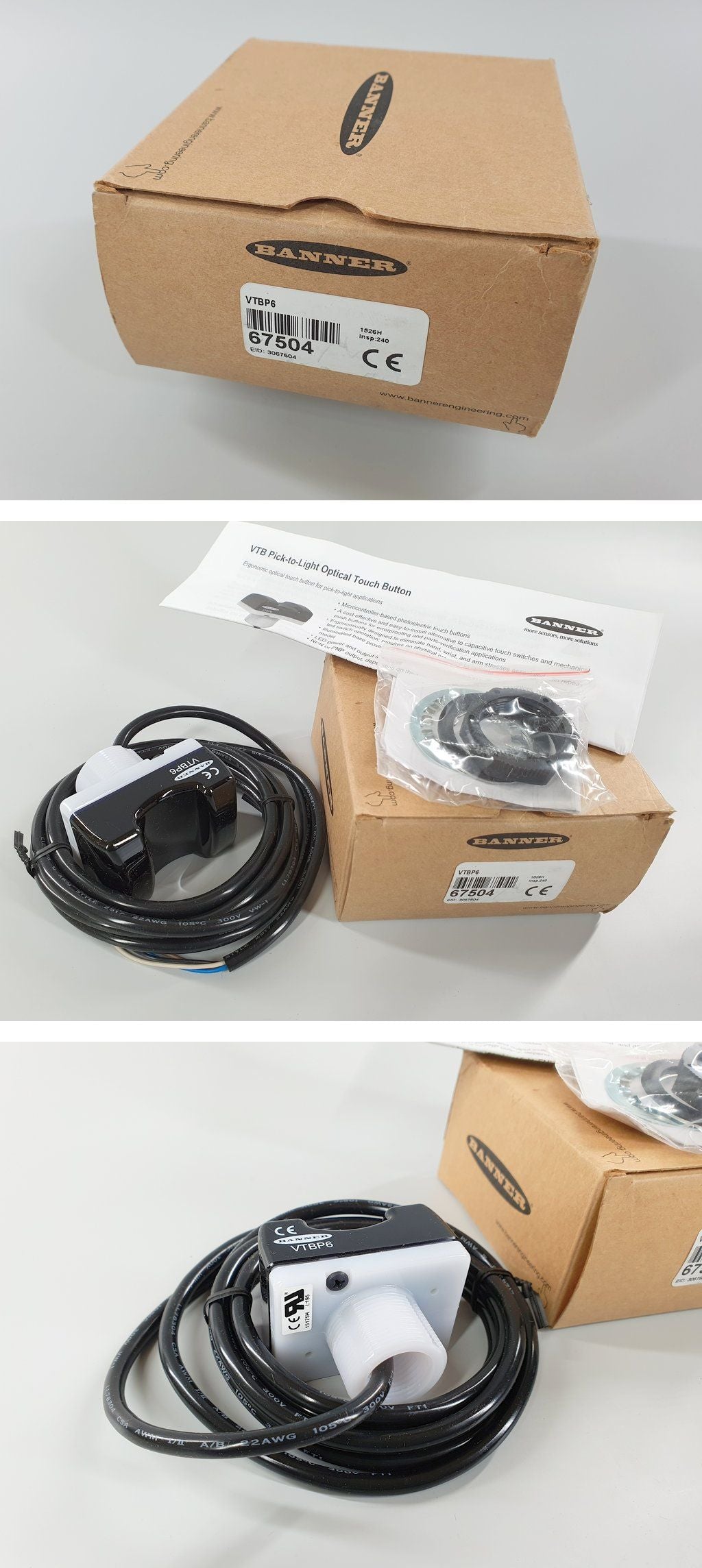 PQ1399 Photoelektrische Taste Banner VTBP6_2