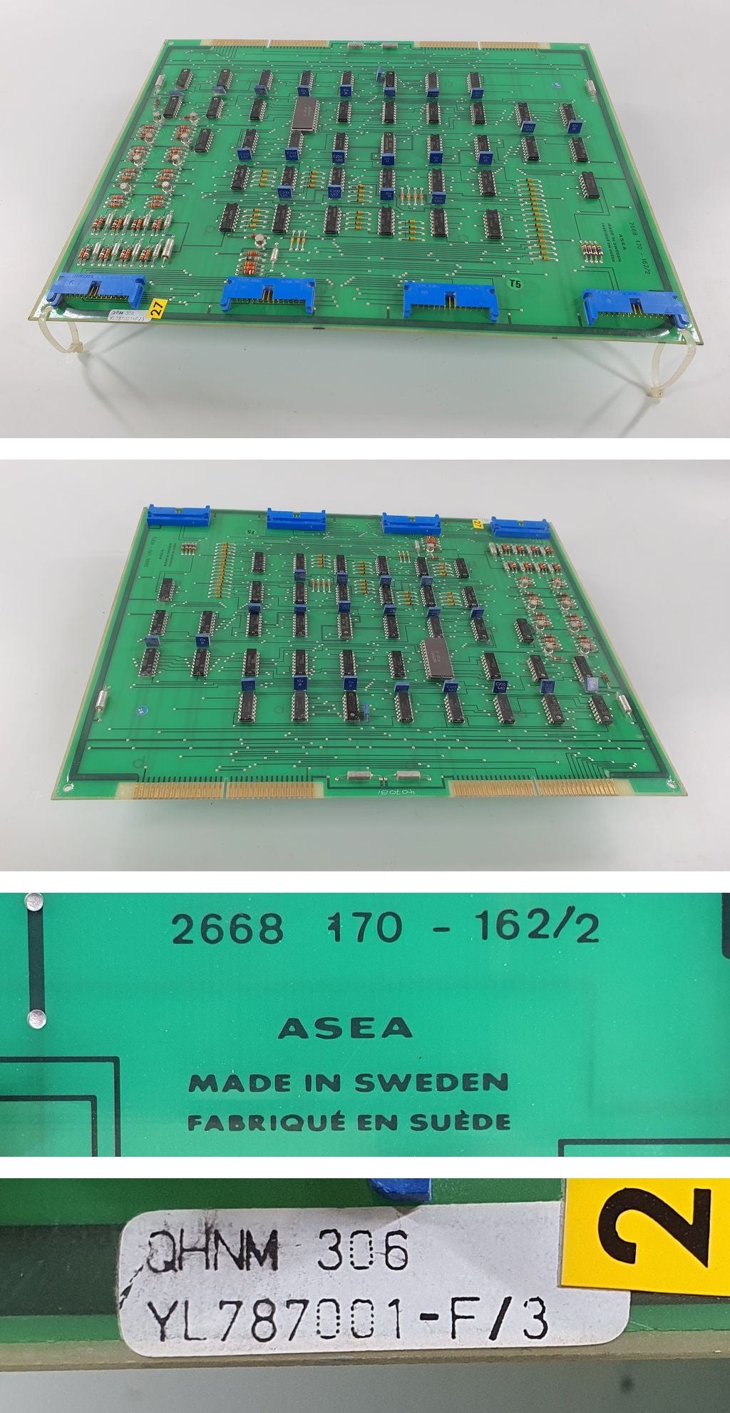 PQ1681 ABB ASEA Brown Boveri YL787001-F/3 2668 170-162/2 QHNM 306_2