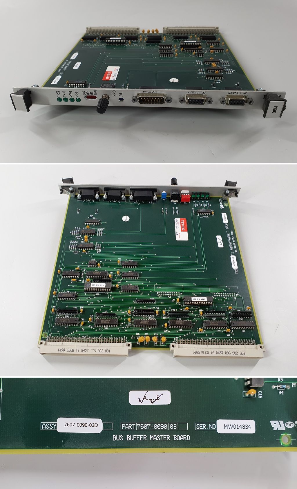 PQ1897 Bus Buffer Master Board Presstech Controlls BBM 7607-0080 03_2