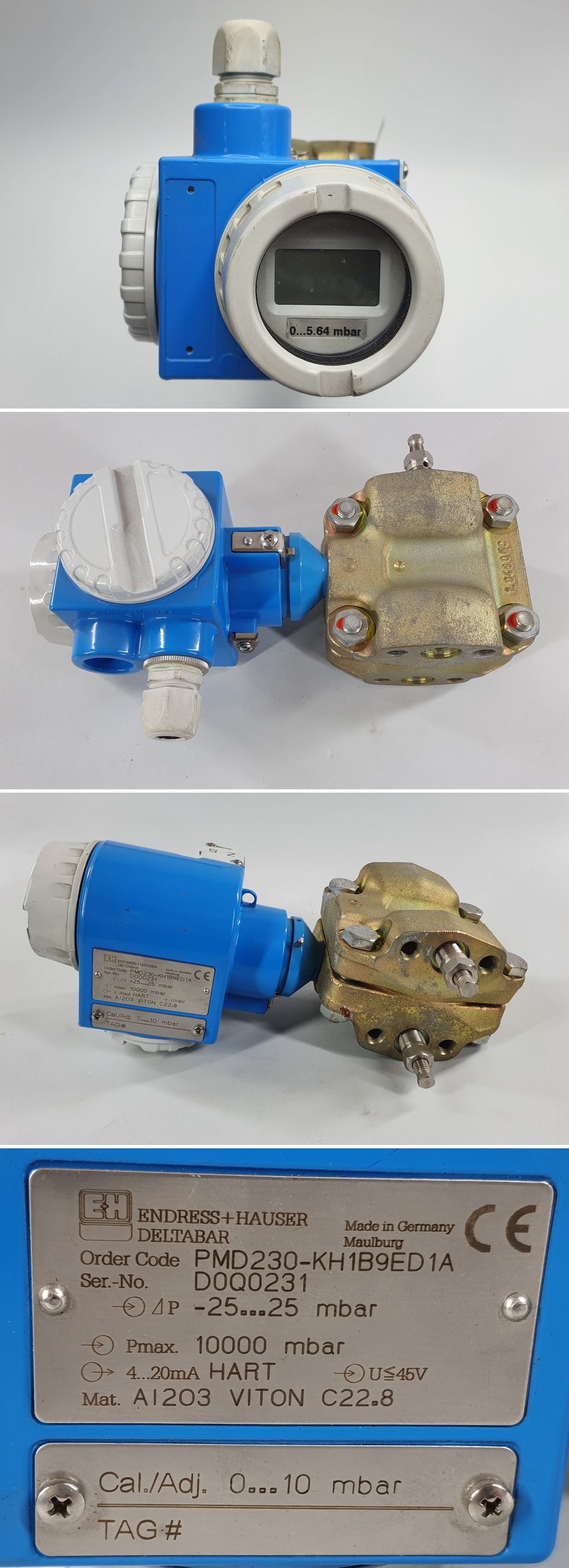 PQ1954 Drucktransmitter Endress Hauser PMD230-KH1B9ED1A_2