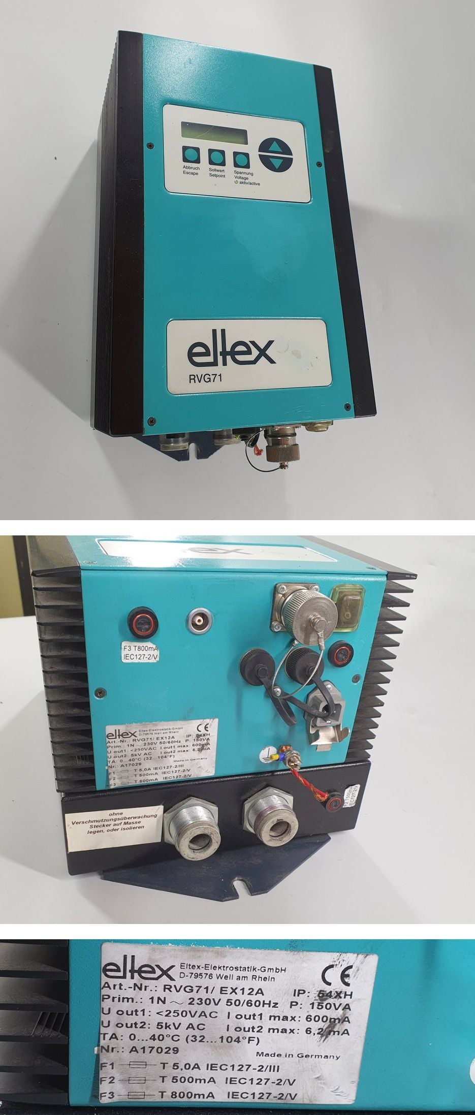 PQ2276 Hochspannungsnetzteil Eltex RVG71 EX12A_2