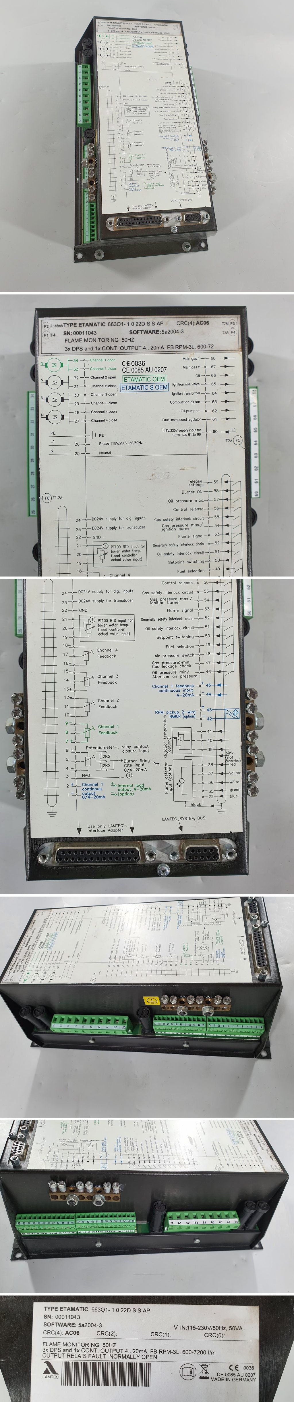 PQ2400 Brennersteuerung Lamtec Etamatic OEM 663O1-1 0 22D S S AP_2