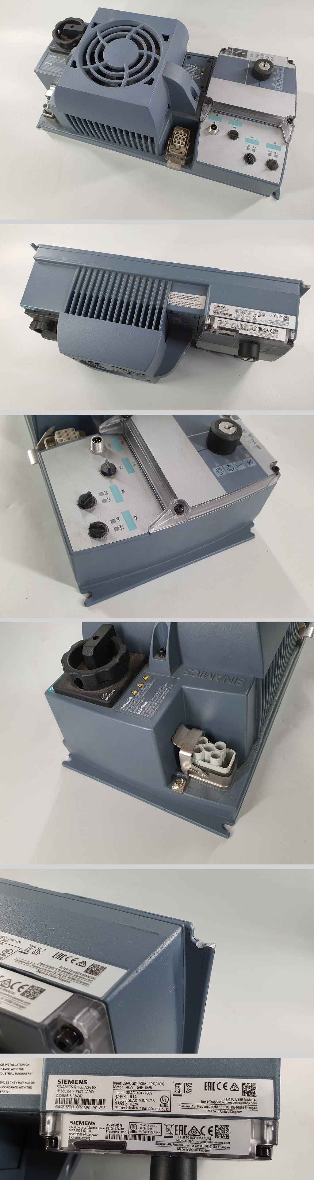 PQ2525 Frequenzumrichter Siemens 6SL3511-1PE24-0AM0 4KW Gehäuseschaden_2