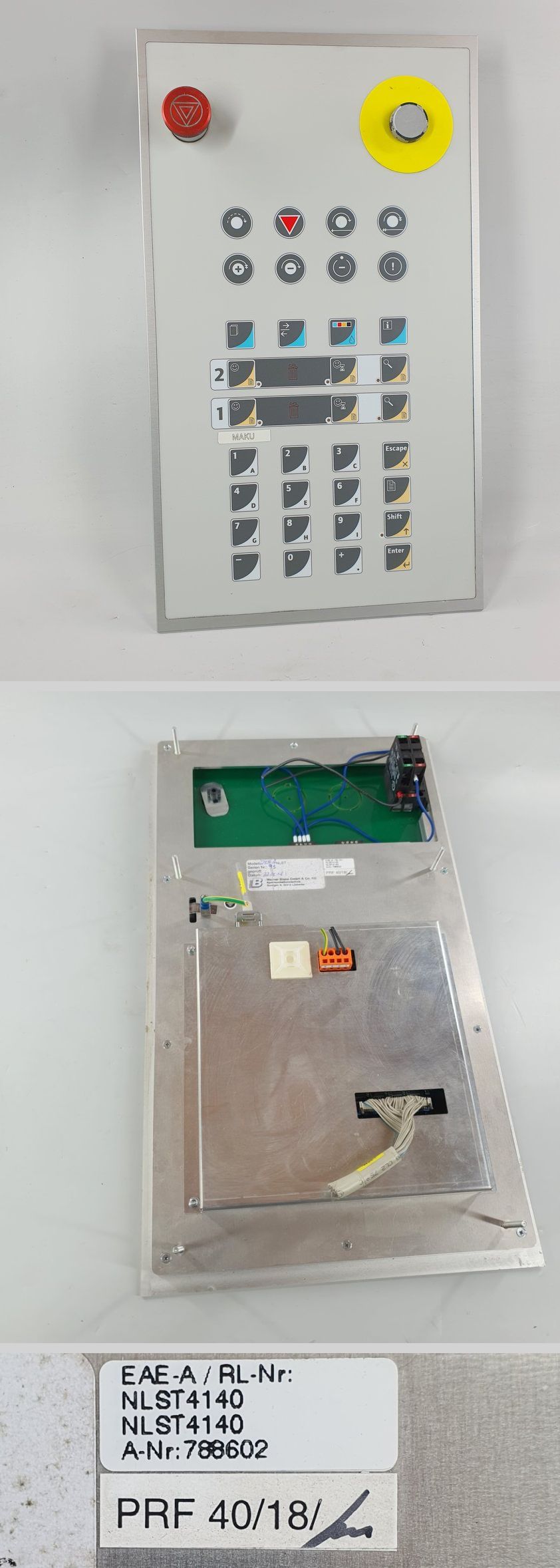 PQ2550 Control Panel Bedienpanel EAE NLST4140 788602_2