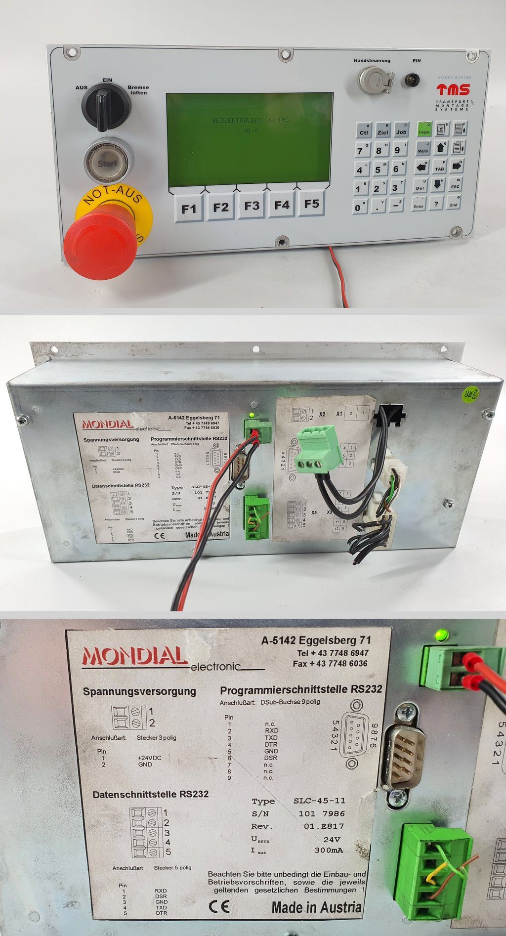 PQ2684 Bedienpanel Gabelstapler Voest Alpine TMS SLC-45-11_2