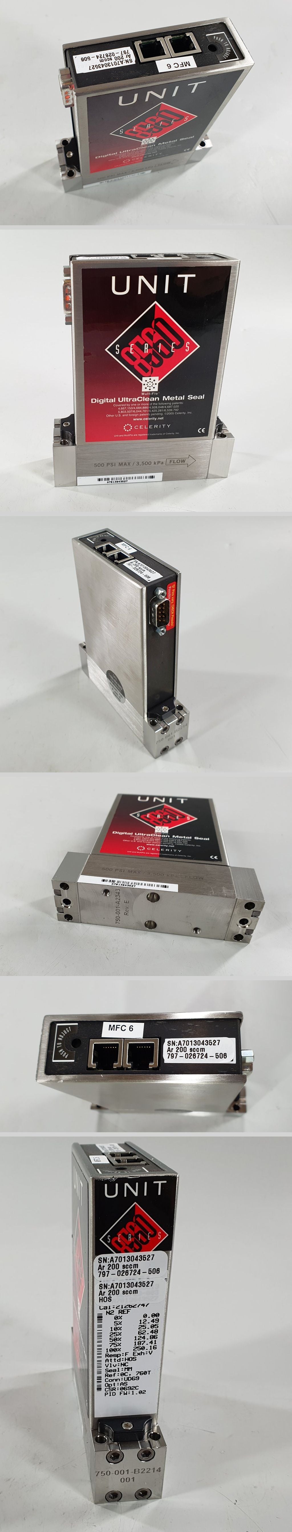 PQ2730 Mass Flow Controller Celerity 8560 Unit MultiFlo AR 200 sccm_2