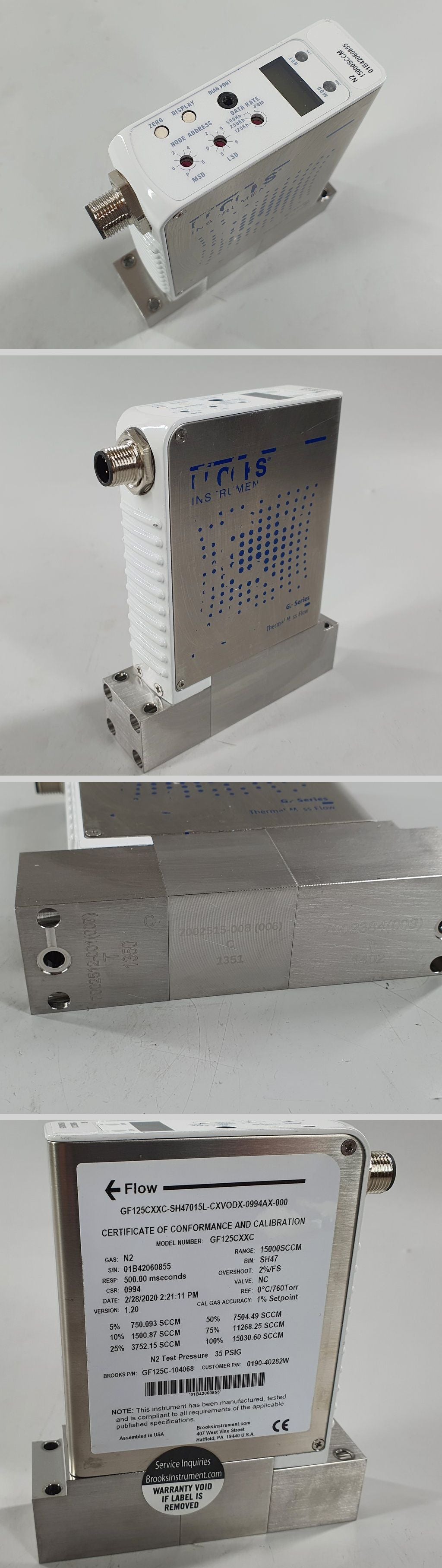 PQ2732 Mass Flow Controller Brooks GF125CXXC-SH47015LCXVODX-0994AX-000_2