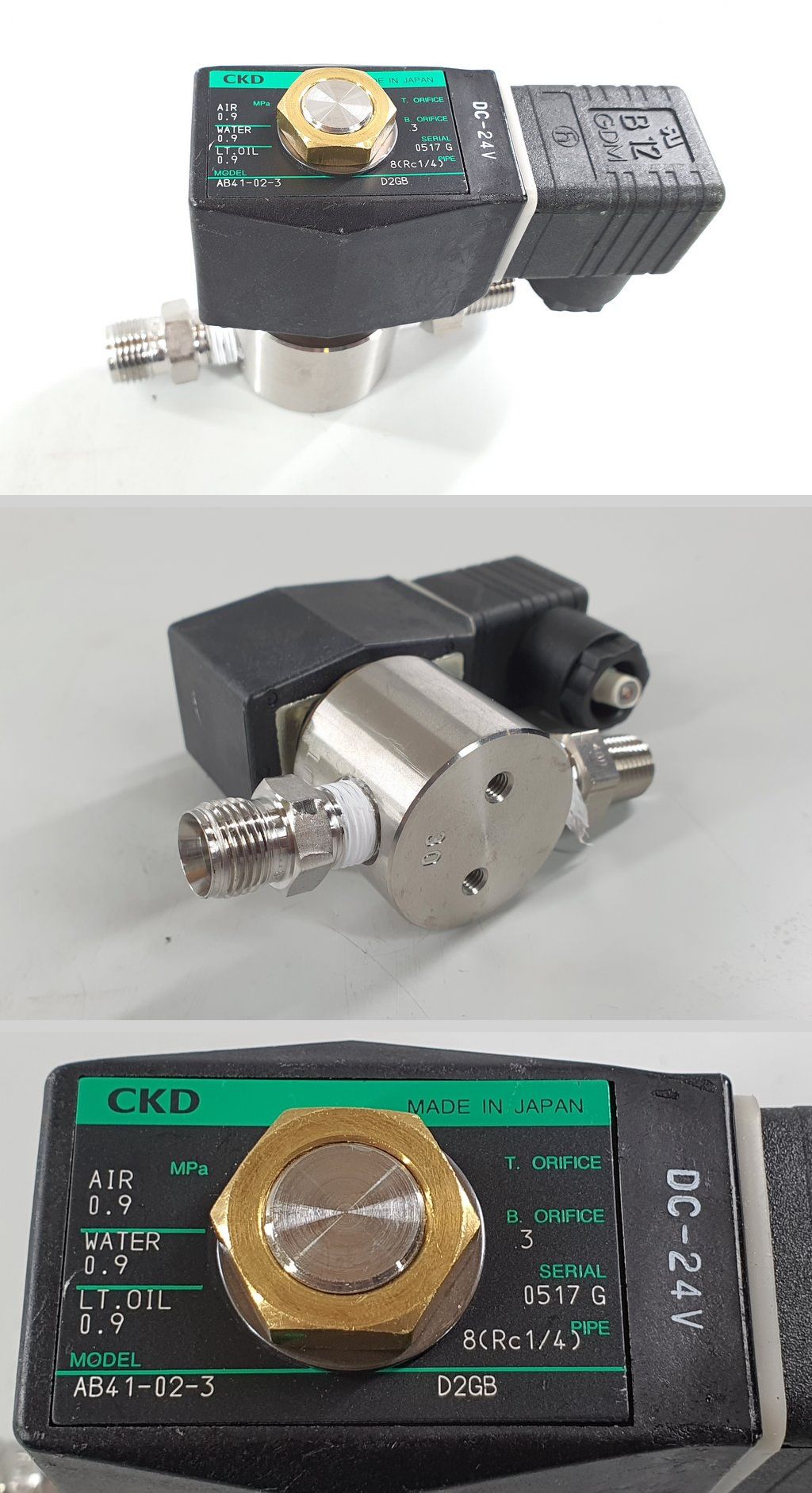 PQ2738 Magnetventil CKD AB41-02-3 24V DC_2