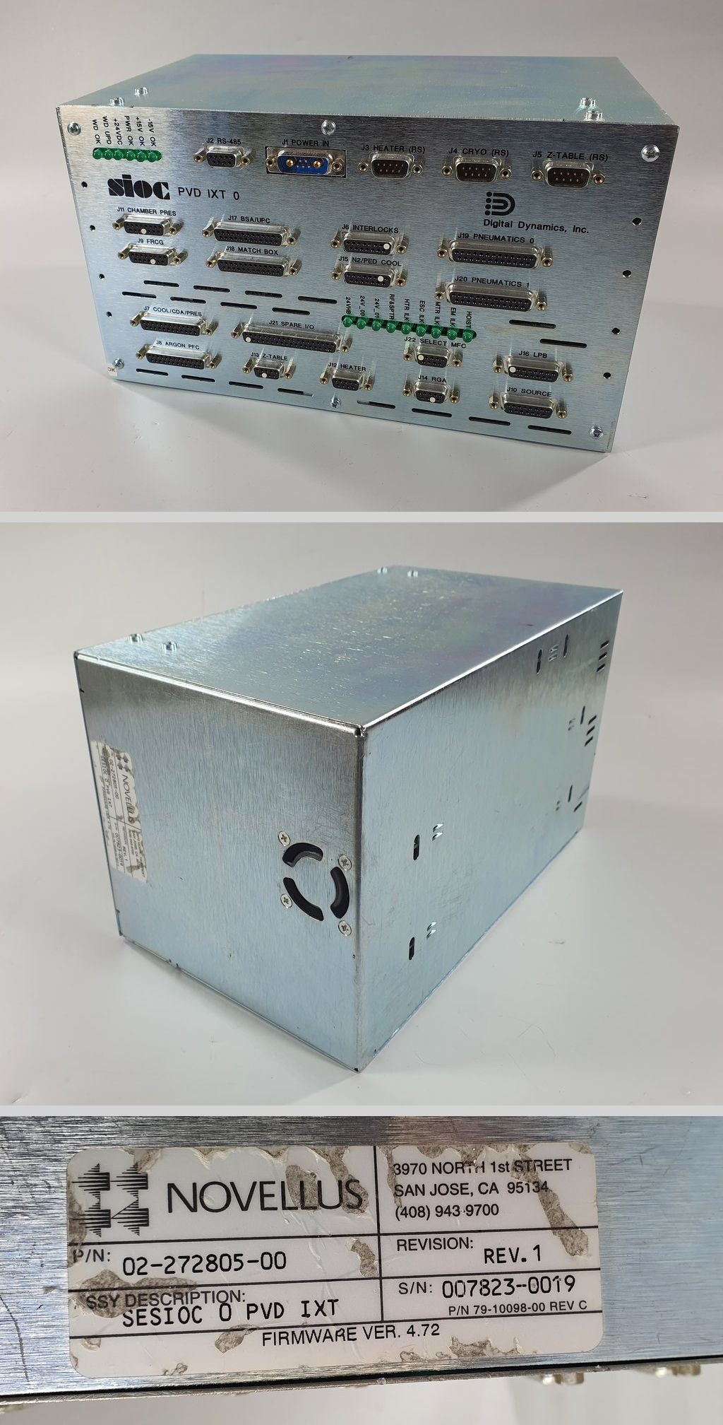 PQ2749 Novellus Sesioc Sioc PVD IXT 0 02-272805-00 007823-0019_2