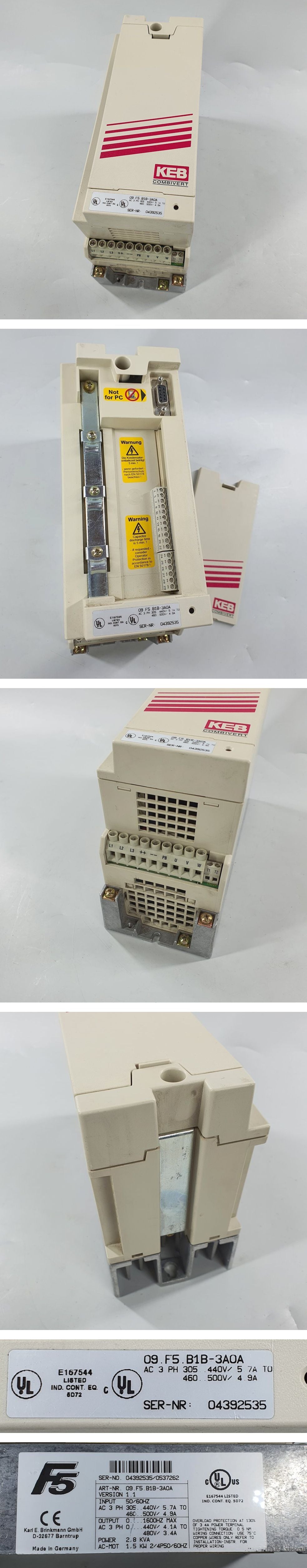 PQ276 Frequenzumrichter KEB 09.F5.B1B-3A0A 1,5KW