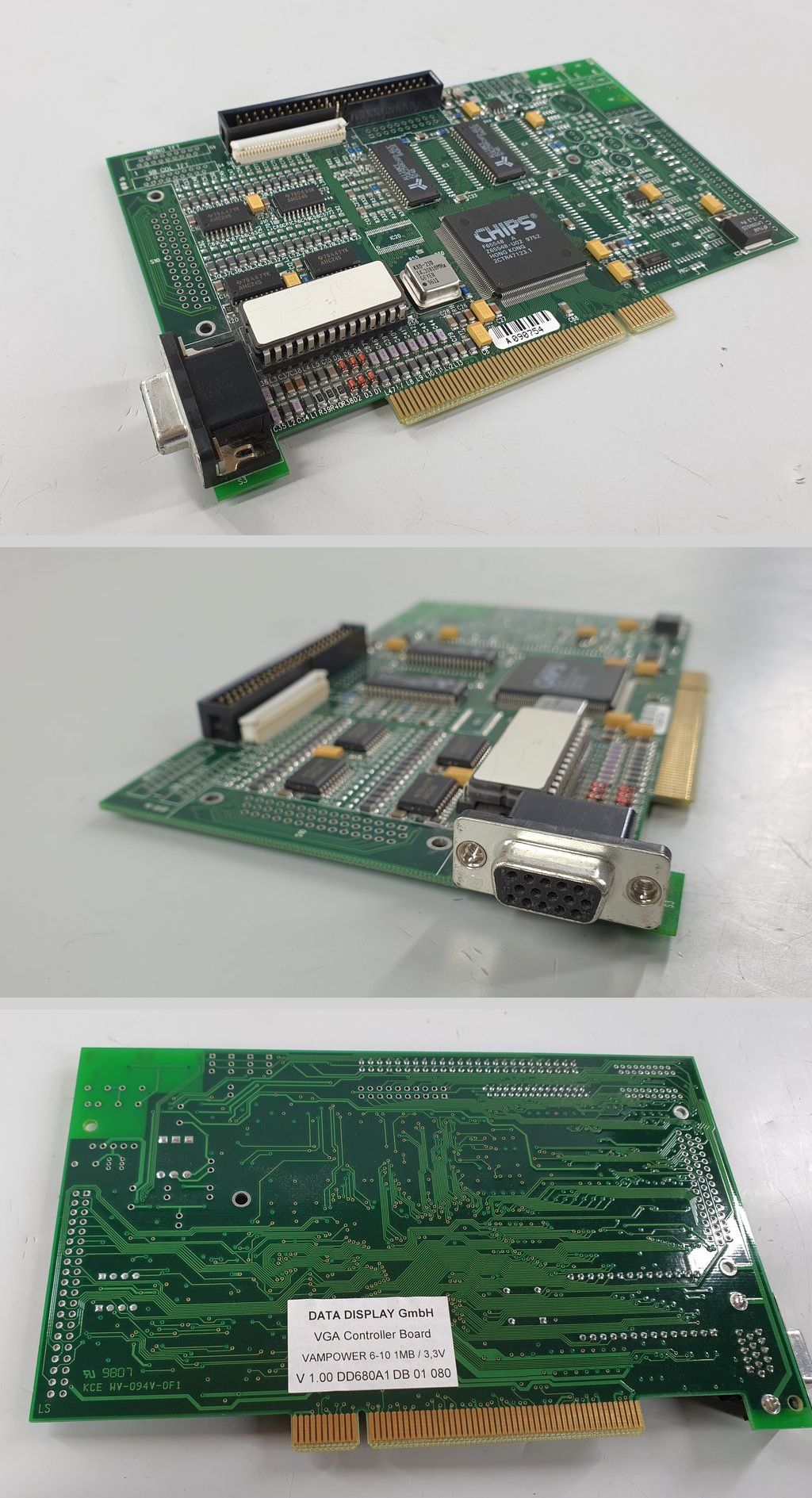 PQ3015 VGA Controller Board Data Display VAMPOWER 6-10 1MB 3,3V DD680A1_2