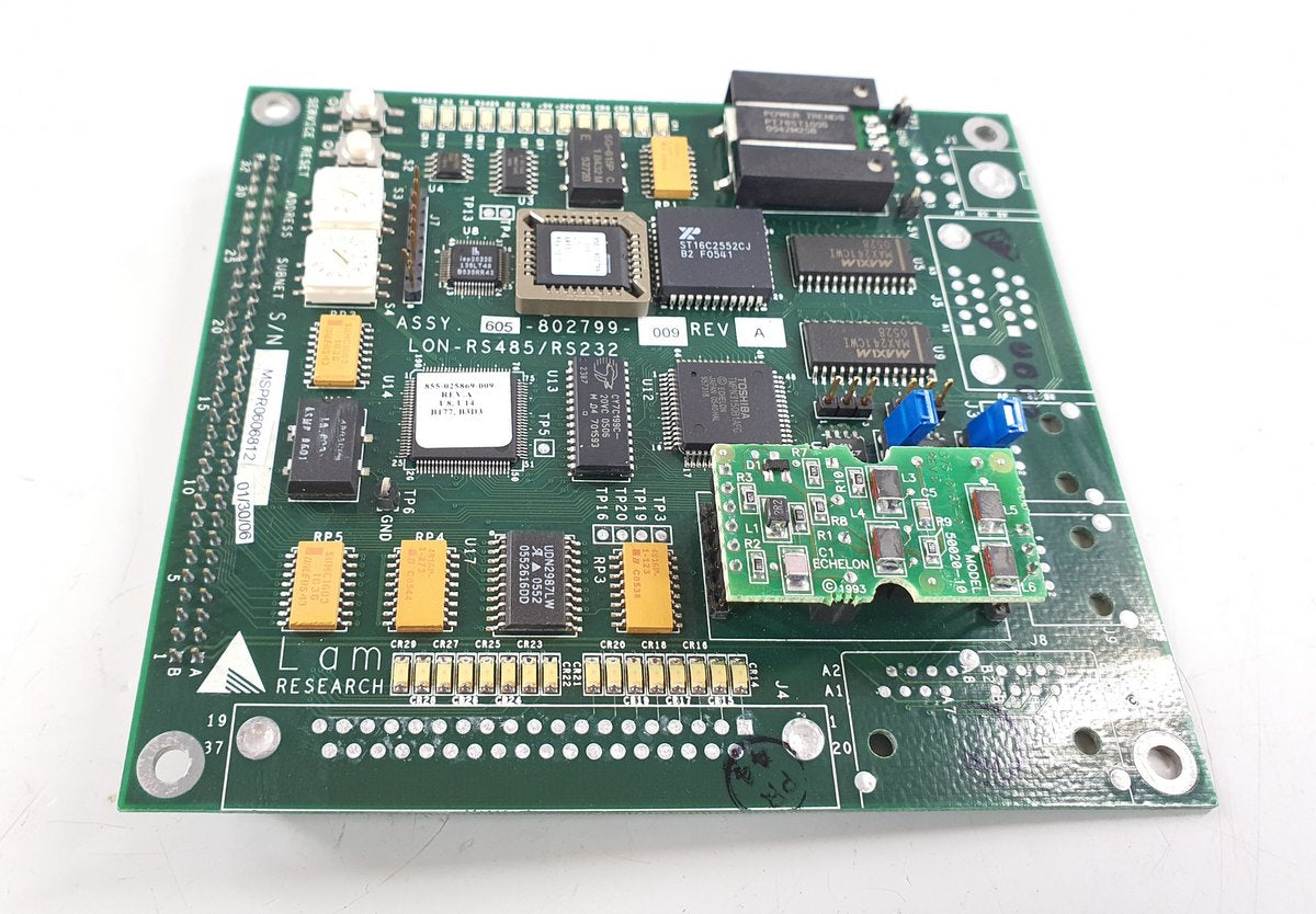 PQ3032 LON RS485/RS232 board Lam Research 605-802799-009 Rev A