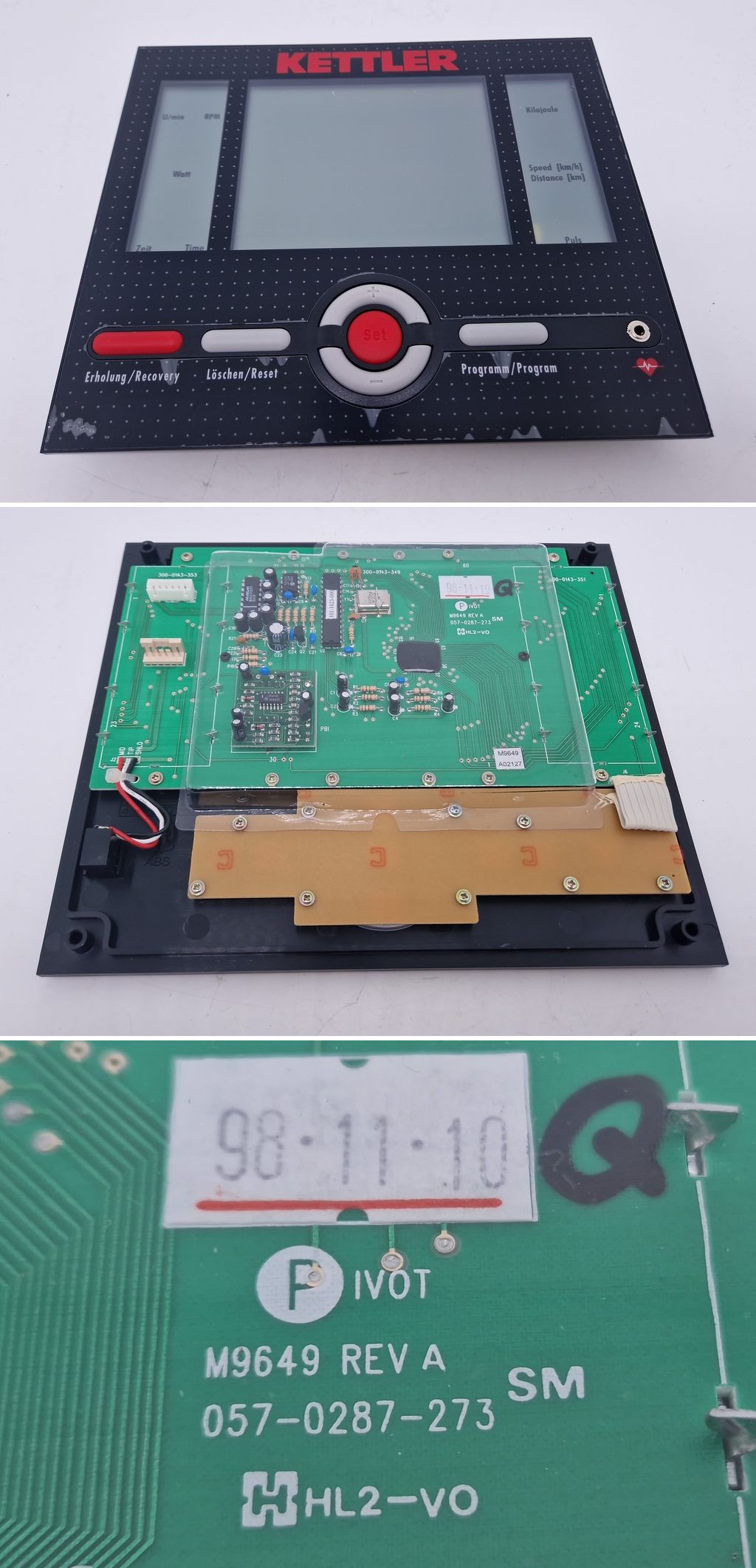 .PQ3390 Kettler Sport M9649 Rev A Display für GX1 Ergometer	