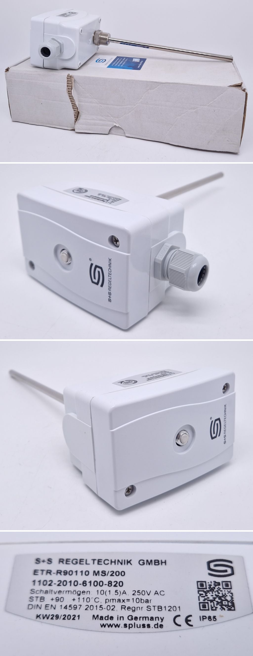 PQ3402 Temperaturregler S+S ETR-R90110 MS/200 1102-2010-6100-620	